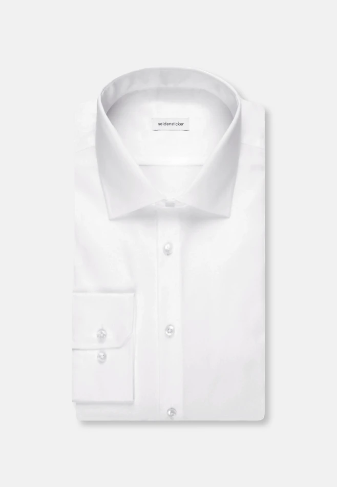 Shaped Business shirt Uni in White | Seidensticker online shop