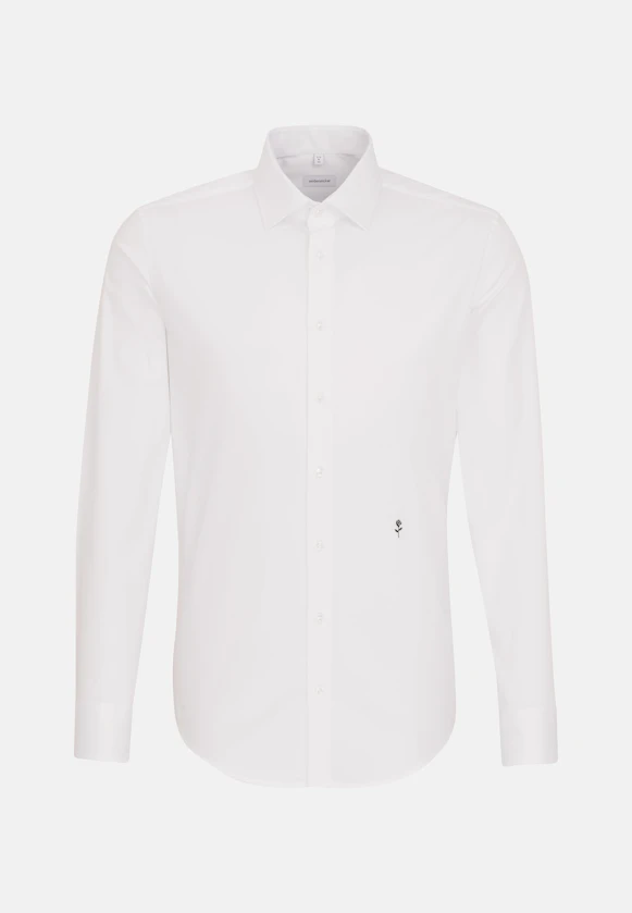 Shaped Business shirt Uni in White |  Seidensticker Onlineshop