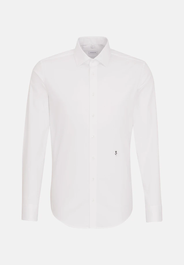 Shaped Business shirt Uni in White |  Seidensticker Onlineshop