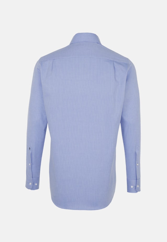 Easy-iron Structure Business Shirt in Regular with Kent-Collar in Medium Blue |  Seidensticker Onlineshop
