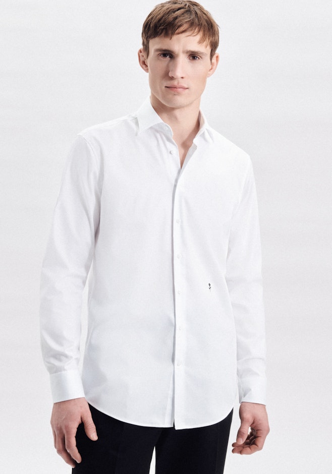 Regular Business shirt Uni in White | Seidensticker online shop