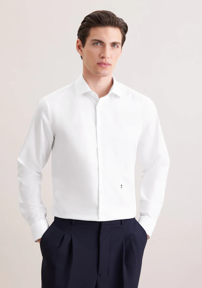 Regular Business Hemd Uni in Weiß | Seidensticker Onlineshop