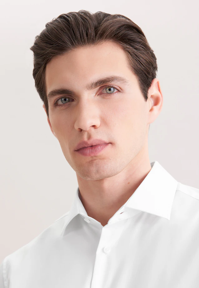 Regular Chemise d'affaires Uni in Blanc |  Seidensticker Onlineshop