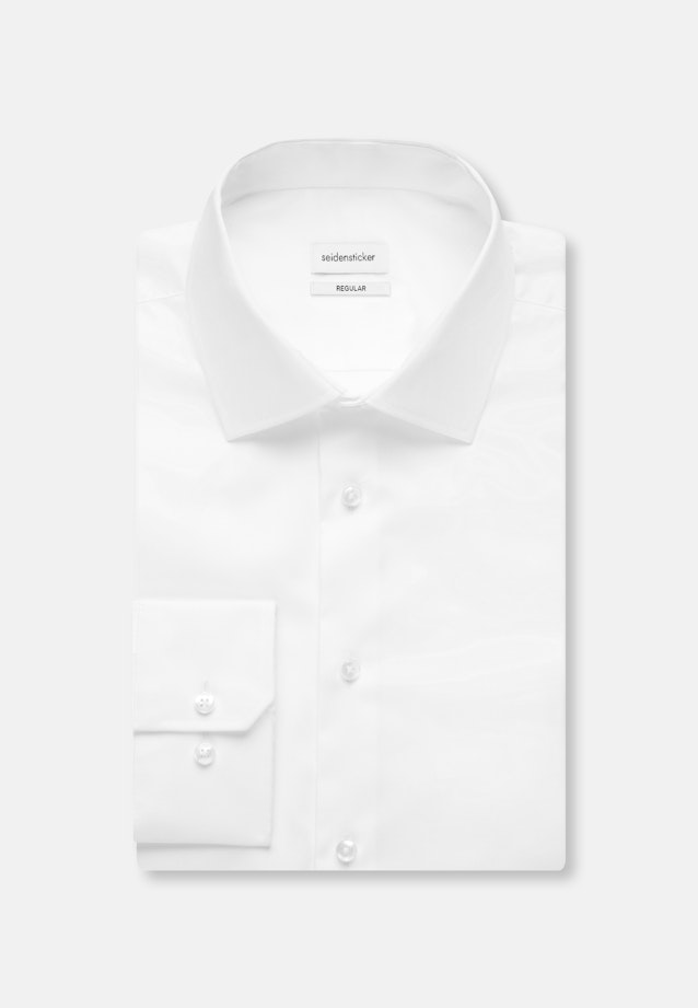 Regular Business Hemd Uni in Weiß |  Seidensticker Onlineshop