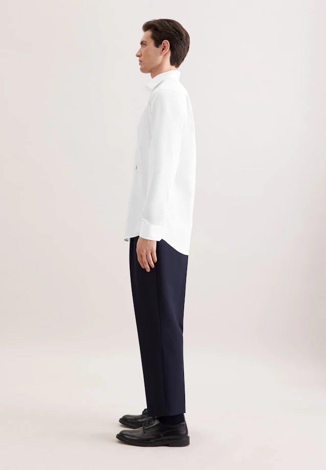 Regular Chemise d'affaires Uni in Blanc |  Seidensticker Onlineshop