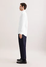 Regular Chemise d'affaires Uni in Blanc |  Seidensticker Onlineshop
