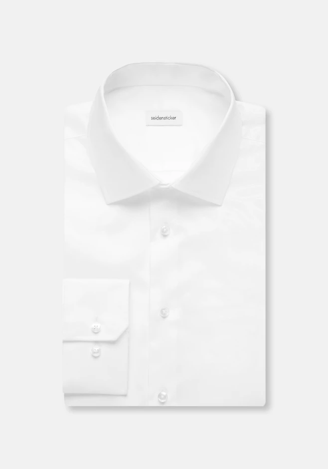 Regular Chemise d'affaires Uni dans Blanc | Boutique en ligne Seidensticker