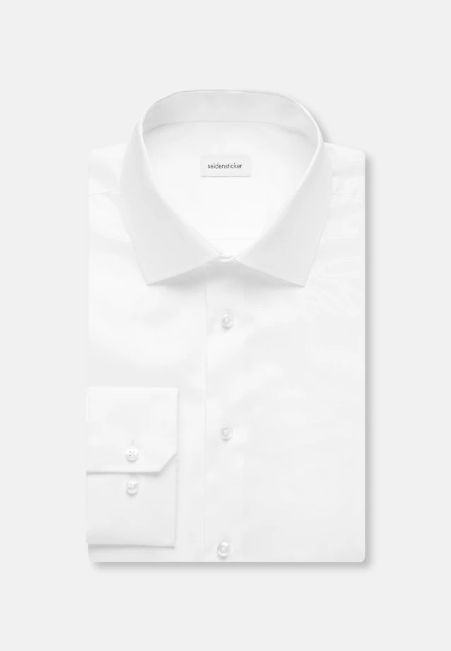 Regular Chemise d'affaires Uni in Blanc |  Seidensticker Onlineshop