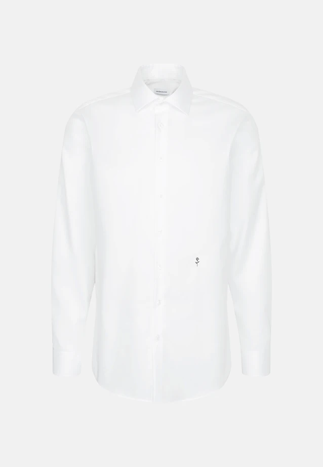 Regular Chemise d'affaires Uni in Blanc |  Seidensticker Onlineshop