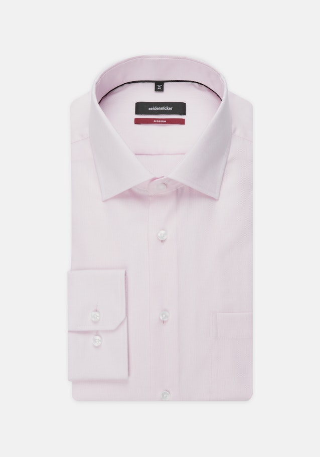 Chemise Business Regular Structuré Col Kent in Rose Fuchsia |  Seidensticker Onlineshop