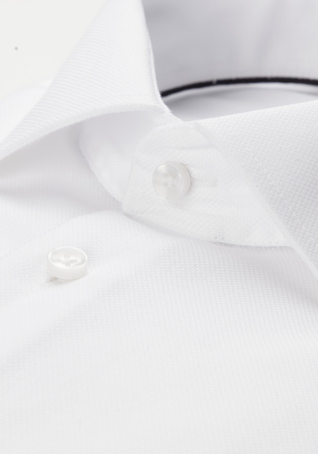 Chemise Business Regular Structuré Col Kent in Blanc |  Seidensticker Onlineshop