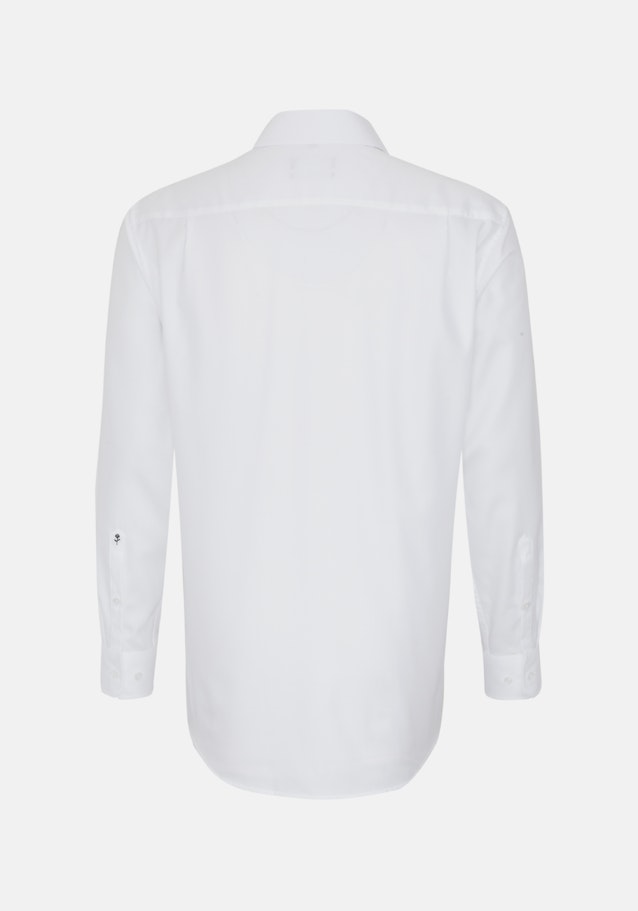 Chemise Business Regular Structuré Col Kent in Blanc |  Seidensticker Onlineshop