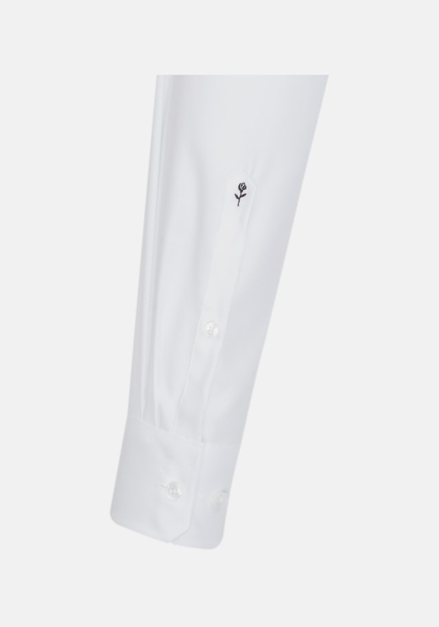 Chemise Business Regular Structuré Col Kent in Blanc |  Seidensticker Onlineshop