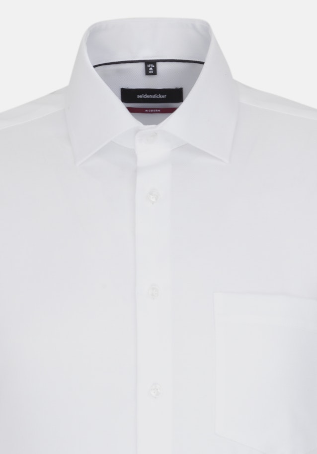 Chemise Business Regular Structuré Col Kent in Blanc |  Seidensticker Onlineshop