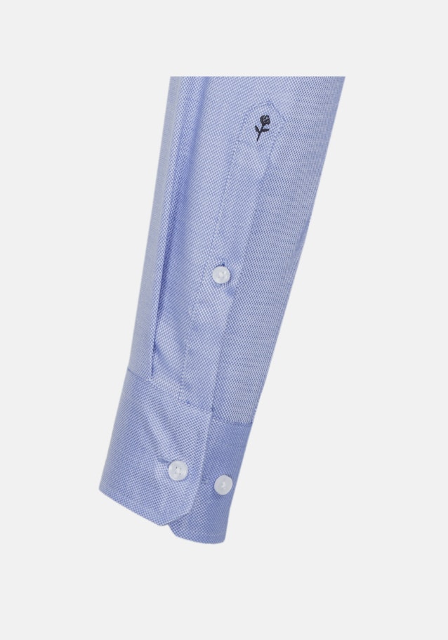 Chemise Business Regular Structuré Col Kent in Bleu Clair |  Seidensticker Onlineshop