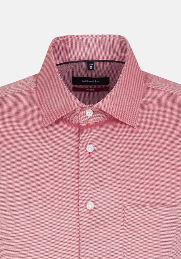 Chemise Business Regular Structuré Col Kent in Rouge |  Seidensticker Onlineshop