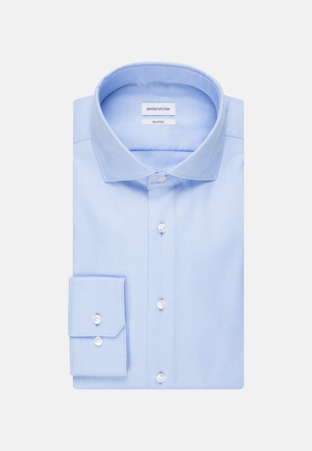 Easy-iron Twill Business Shirt in Shaped with Kent-Collar in Light Blue |  Seidensticker Onlineshop