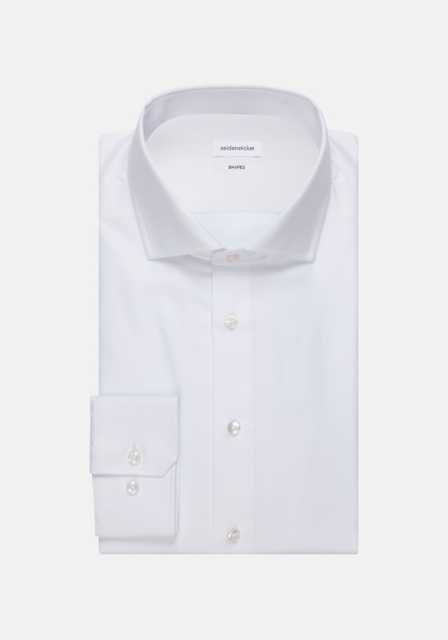 Easy-iron Twill Business Shirt in Shaped with Kent-Collar in White |  Seidensticker Onlineshop