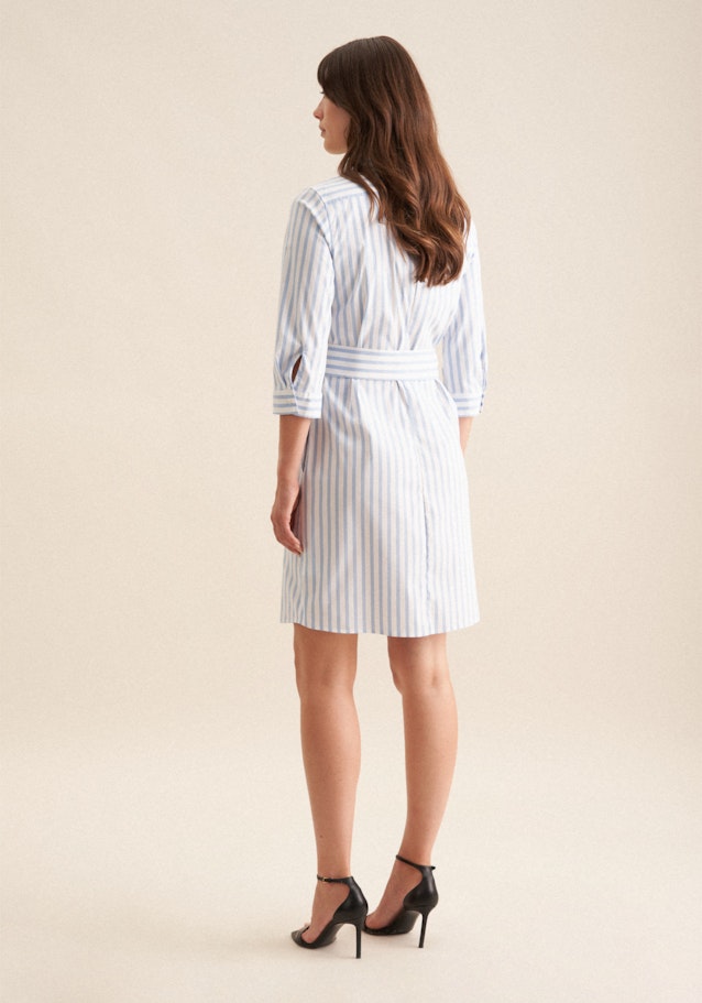 Hemdblusenkleid mit Stretchanteil regular fit in Hellblau | Seidensticker Onlineshop