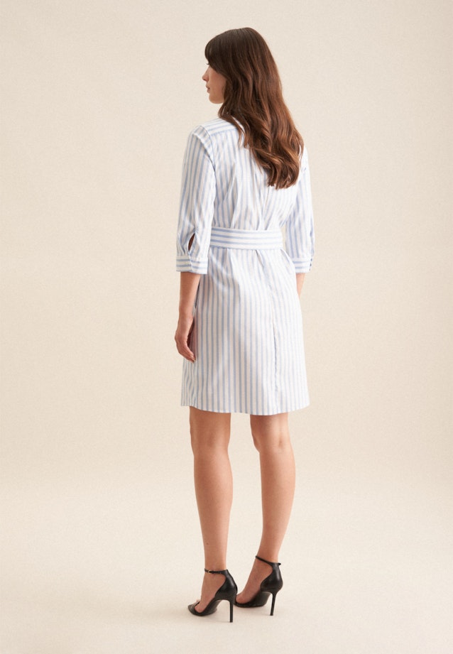 Hemdblusenkleid mit Stretchanteil regular fit in Hellblau |  Seidensticker Onlineshop
