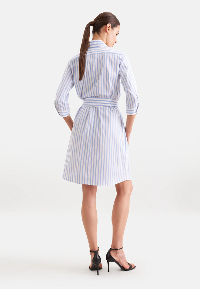 Shirt dress with stretch regular fit in Light Blue | Seidensticker online shop