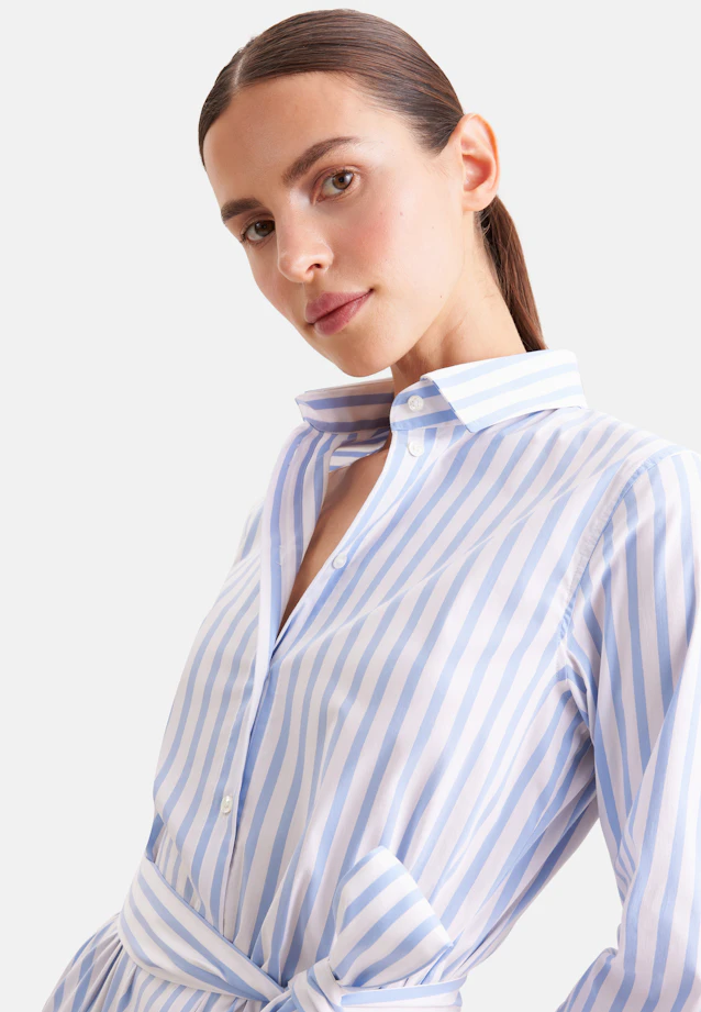 Shirt dress with stretch regular fit in Light Blue |  Seidensticker Onlineshop