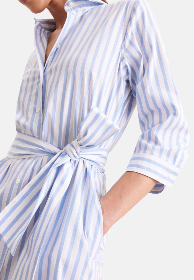 Shirt dress with stretch regular fit in Light Blue |  Seidensticker Onlineshop
