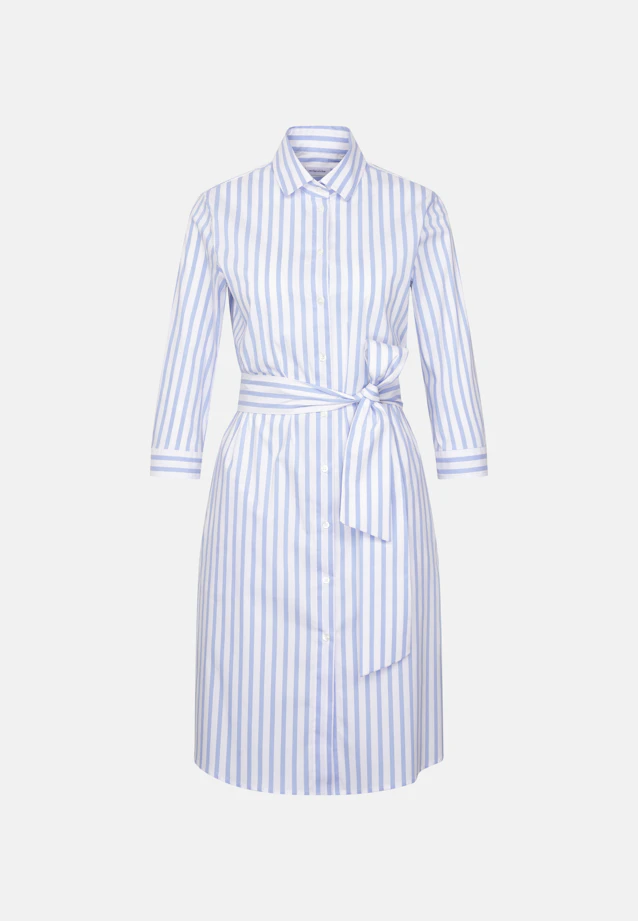 Shirt dress with stretch regular fit in Light Blue |  Seidensticker Onlineshop