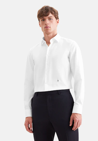 Slim Business Hemd Uni in Weiß |  Seidensticker Onlineshop