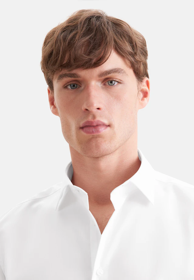 Slim Business Hemd Uni in Weiß |  Seidensticker Onlineshop