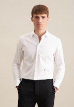 Non-iron Twill Business Shirt in Slim with Kent-Collar in White |  Seidensticker Onlineshop