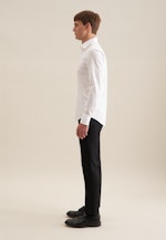 Non-iron Twill Business Shirt in Slim with Kent-Collar in White |  Seidensticker Onlineshop