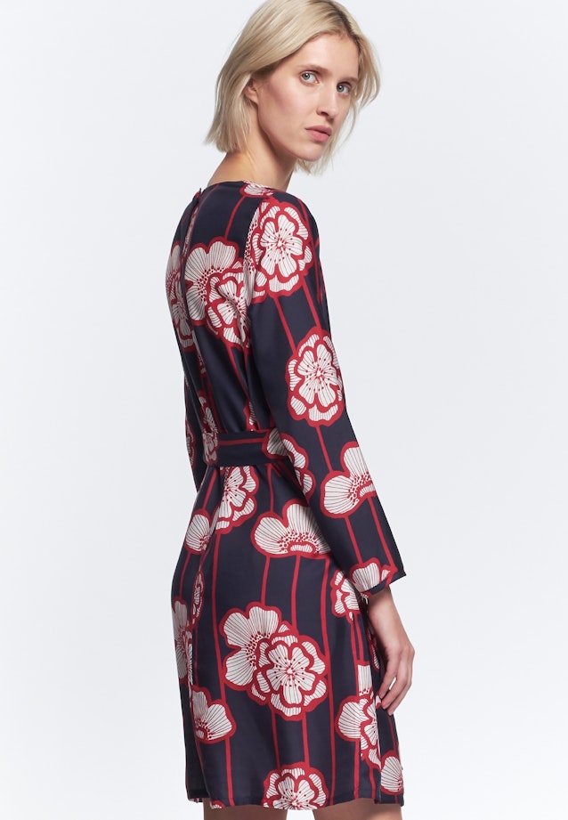 Kleid Druck in Dunkelblau |  Seidensticker Onlineshop