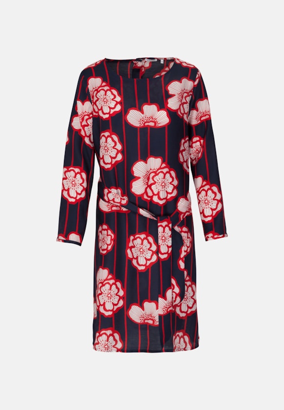 Kleid Druck in Dunkelblau |  Seidensticker Onlineshop