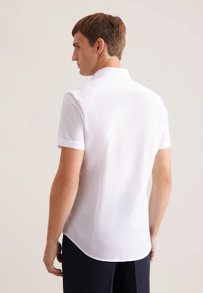 Shaped Business shirt Uni in White |  Seidensticker Onlineshop