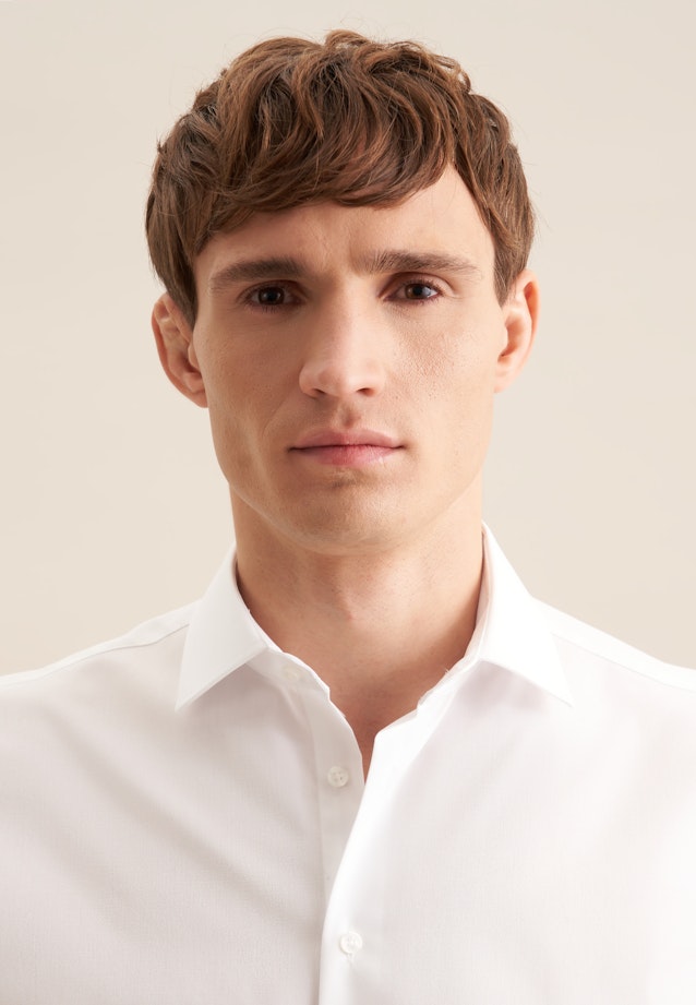 Shaped Business Hemd Uni in Weiß |  Seidensticker Onlineshop