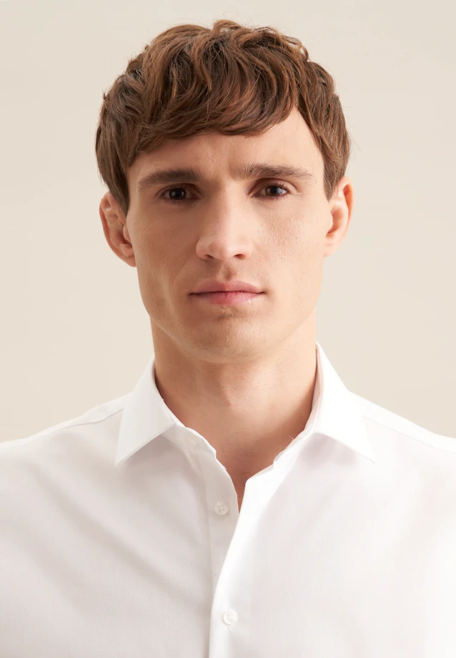 Shaped Business shirt Uni in White |  Seidensticker Onlineshop