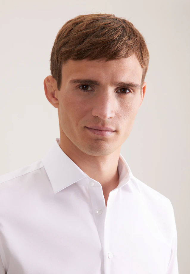 Shaped Business shirt Uni in White |  Seidensticker Onlineshop