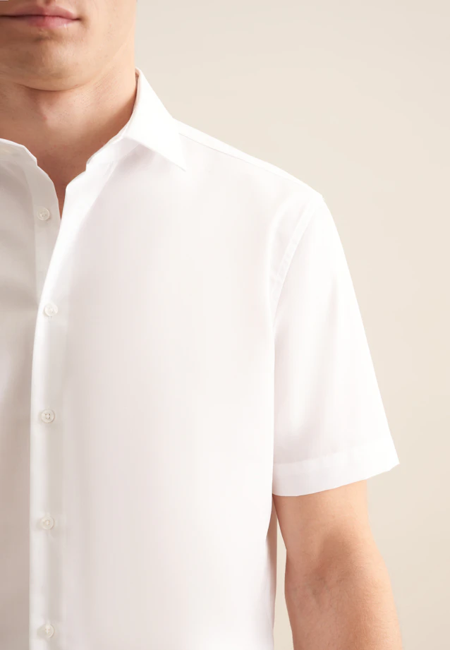 Shaped Business shirt Uni in White |  Seidensticker Onlineshop