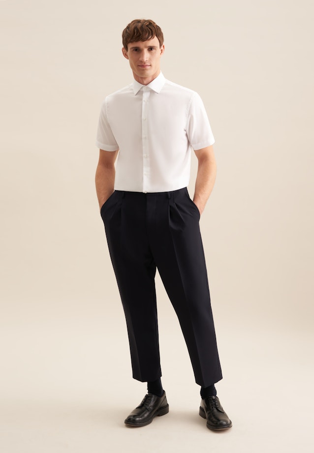 Shaped Business Hemd Uni in Weiß |  Seidensticker Onlineshop