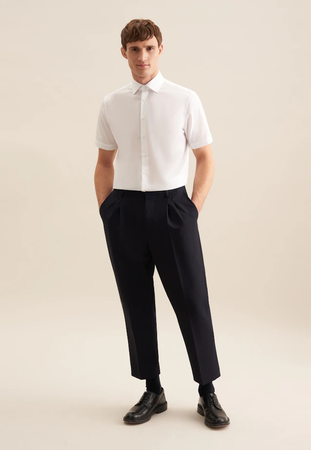 Shaped Business shirt Uni in White |  Seidensticker Onlineshop