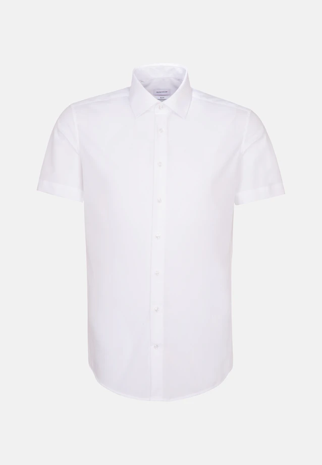 Shaped Business shirt Uni in White |  Seidensticker Onlineshop