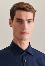 Shaped Business shirt Uni in Dark Blue |  Seidensticker Onlineshop