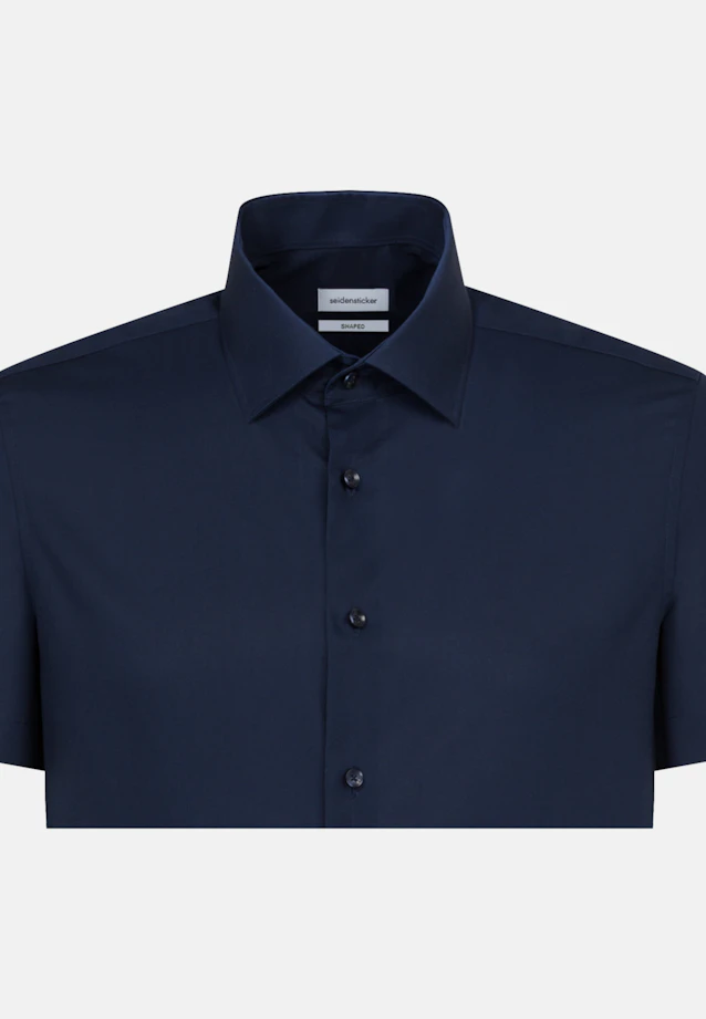 Shaped Business shirt Uni in Dark Blue |  Seidensticker Onlineshop
