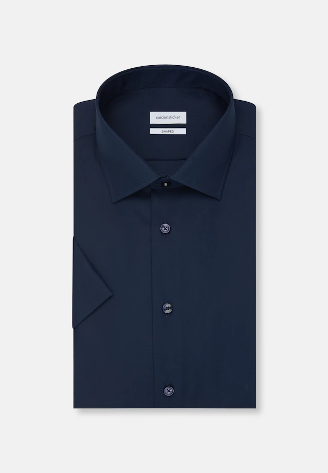 Shaped Business shirt Uni in Dark Blue |  Seidensticker Onlineshop