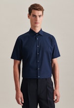 Shaped Business shirt Uni in Dark Blue |  Seidensticker Onlineshop