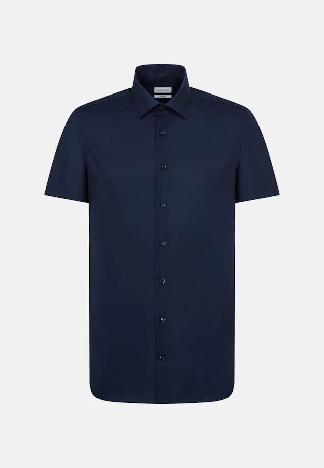 Shaped Business shirt Uni in Dark Blue |  Seidensticker Onlineshop