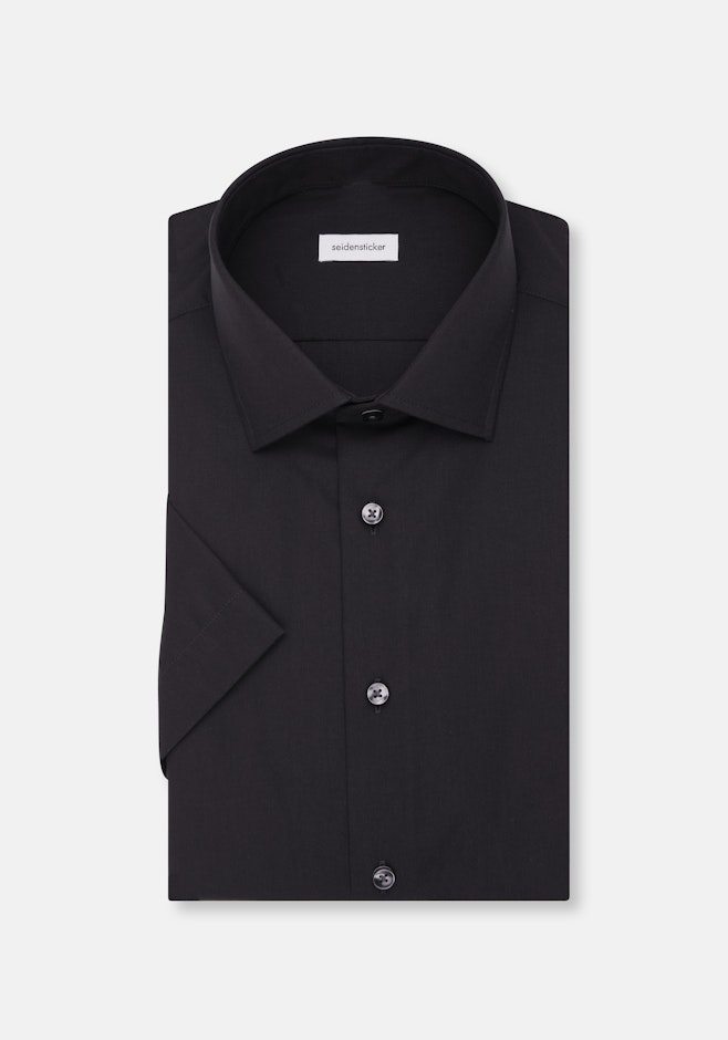 Shaped Chemise d'affaires Uni dans Noir | Boutique en ligne Seidensticker