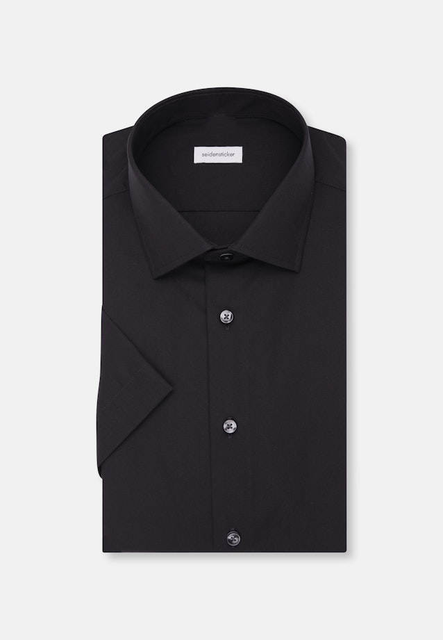 Shaped Business shirt Uni in Black |  Seidensticker Onlineshop