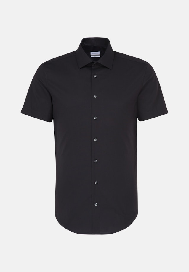Shaped Business shirt Uni in Black |  Seidensticker Onlineshop